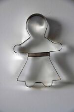 Vintage Metal/Stainless Gingerbread Girl Cookie Cutter With Handle 7 3/4 inches picture