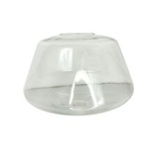Vintage Clear Glass Ceiling Light Shade Replacement Dual Opening Lampshade picture