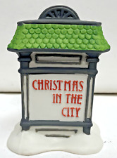 Dept 56 Christmas in the City Sign 4 Inches picture