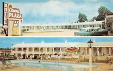 Pride of Corinth Corona Plaza Motel Corinth Mississippi 1950s Cars Pool Postcard picture