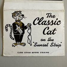 Vintage 1960s The Classic Cat Strip Club Hollywood CA Matchbook Cover picture