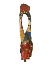 #5138150 Lg African Guru Portrait Bird  Mask Cote d'Ivoire 38.5