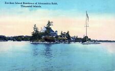 Zavikon Island Residence of Alexandria Robb Thousand Islands Unposted Postcard picture