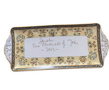 Wedgwood India Porcelain Rectangular Dish Signed Sarah Duchess Of York 2002 picture