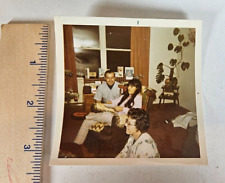 Vintage Photograph CHRISTMAS TREE HANDSOME MAN NATIVE AMERICAN GIRL WITH GRANDMA picture