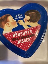 Vintage HERSHEY'S Kisses Tin Heart Shaped  