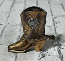 Vintage Minnesota State Cowboy Boot Metal  Figurine Souvenir picture