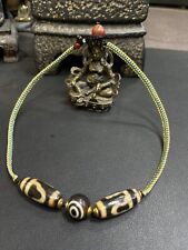 Tibetan Nepalese Himalayan Ancient agate Old Dzi Talisman 1 eye Beads Amulet picture