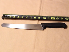 Vintage Victorinox 10  Serrated Knife W/ Fibrox Handle 5.2933.26 picture