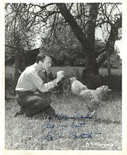 AMERICAN ACTOR LON McCALLISTER, SIGNED VINTAGE CANDID PHOTO. picture