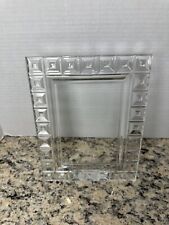 Gorgeous Vintage Rosenthal Glass Etched Pictured Frame Art Deco picture