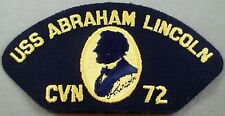 US Navy Cap Patch USS Abraham Lincoln CVN - 72 picture
