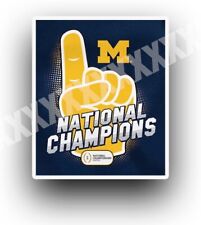 2023 NATIONAL CHAMPIONS MICHIGAN WOLVERINES FULL COLOR DECAL STICKER 5