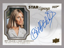BRITT EKLAND AS MARY GOODNIGHT 2020 UPPER DECK JAMES BOND STAR SIGNINGS AUTO picture