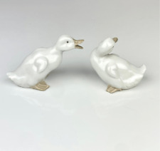 1982 Lladro Porcelain Baby Ducks Geese Decorative Collectible Figurines Set of 2 picture