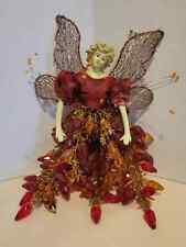 Vintage Fairy Angel Beaded, Red Sequins 8.5