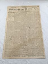 Massachusetts Spy or Worceser Gazette July 1st 1818 Vintage Newspaper Antique picture