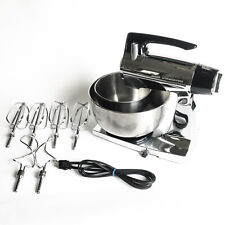 Vintage Chrome Sunbeam Mixmaster 12 Speed Stand Mixer w/ Bowls & Beaters, Works picture