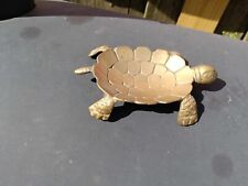 Vintage Brass Turtle Coin / Jewelry / Trinket / Candy Dish / Ash Tray / Etc... picture
