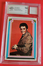 ELVIS PRESLEY 1978 DONRUSS #12 CARD GRADED BECKETT BCCG 10 MINT+ & HAIR RELIC picture