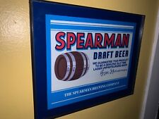 Spearman Draft Beer Bar Man Cave Advertising Sign picture