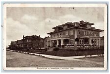 c1920's Residences In Irvington Building Dirt Road Portland Oregon OR Postcard picture
