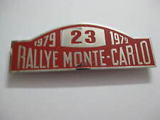RALLYE MONTE CARLO 1979 CAR GRILL BADGE EMBLEM LOGOS METAL ENAMLED CAR GRILL BAD picture