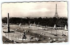 1957 Postcard Paris Place de la Concorde Hotel De Rppc Real Photo Bird's Eye picture