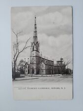 St Patricks Cathedral Newark NJ Glitter Embossed Antique Postcard picture
