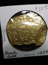 1989 Pandora-Epimetheus Brushed Gold Box Doubloon - Mardi Gras picture