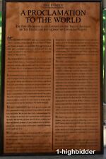 The Family: A Proclamation to the World 2'x3' Cherry Engraved Plaque Mormon LDS picture