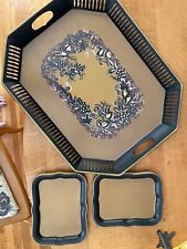 1950s Social Supper MCM Tray & 8 Hors d’oeuvre Plates picture