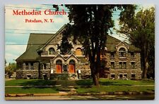 Methodist Church Potsdam New York Vintage Unposted Postcard picture