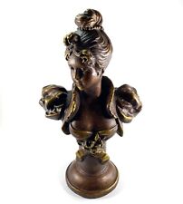 Exquisite Lady Art Nouveau Bronzed and Gold Tinted 12