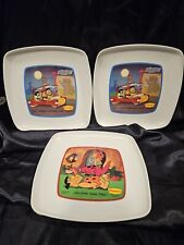 THE FLINSTONES 3 PLATES DENNY’S 1989 VINTAGE  COLLECTIBLES (Two Are The Same).  picture
