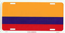 COLOMBIA COLUMBIA COUNTRY FLAG EMBOSSED METAL LICENSE PLATE TAG NEW #811 picture