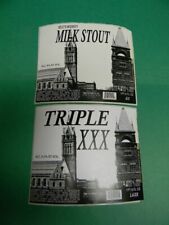 RARE OLDER TRIPLE XXX BEER SEXUAL INNUENDO LABEL PAPER CITY HOLYOKE, MA. RILEY'S picture