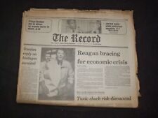 1980 DEC 18 THE RECORD-CENTRAL NEWSPAPER-REAGAN BRACING ECONOMIC CRISIS- NP 8301 picture
