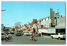 C1950 Nuevo Laredo's Guerrero Avenue Busy Street Along Border Texas TX Postcard picture
