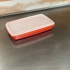 Vintage Tupperware Bacon Deli Meat Keeper Storage Container Paprika #816 w/ Lid picture