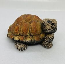 Rare 1970s Tortoise Turtle Ceramic Figurine Detailed Realistic Eyes Art Decor 21 picture
