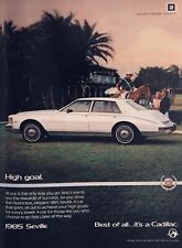 1985 Cadillac Seville Car On Polo Grounds PRINT AD Photo VINTAGE Auto picture