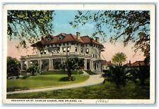 c1920s Residence Of St. Charles Hotel Exterior New Orleans Louisiana LA Postcard picture