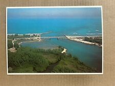 Postcard Sebastian Inlet FL Florida Bridge Aerial View Vintage PC picture
