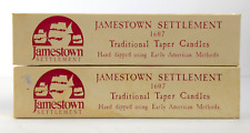 Vintage Jamestown Settlement 1607 Traditional Taper Candles Hand Dipped American picture