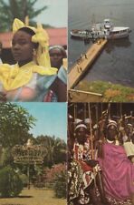 1955 BELGIAN CONGO ROYALTY Trip of the King 34 Postcards (L5379) picture