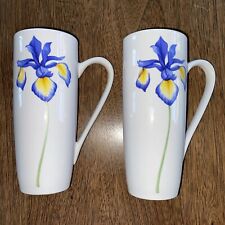McLaggan Smith Iris Flower Tall Mugs — Set Of Two picture