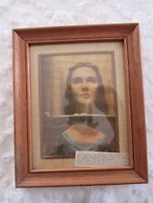 FRAMED IMAGE OF ST LUCILLE - SICILIAN MAIDEN - INVOKED FOR DISEASES OF THE EYES picture