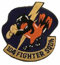 USAF 104th Fighter Squadron Patch  picture