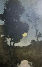 Early 1900's Vintage Magazine Illustration Moonrise by George Sensency picture